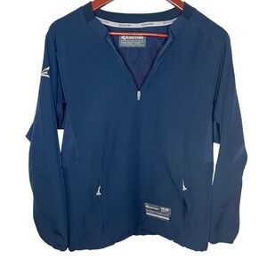 Easton Youth Navy Blue Quarter Zip Baseball Windshirt Pullover YS/M A167251